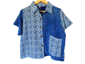 เสื้อสโตนวอชย้อมคราม(ผู้ชาย)