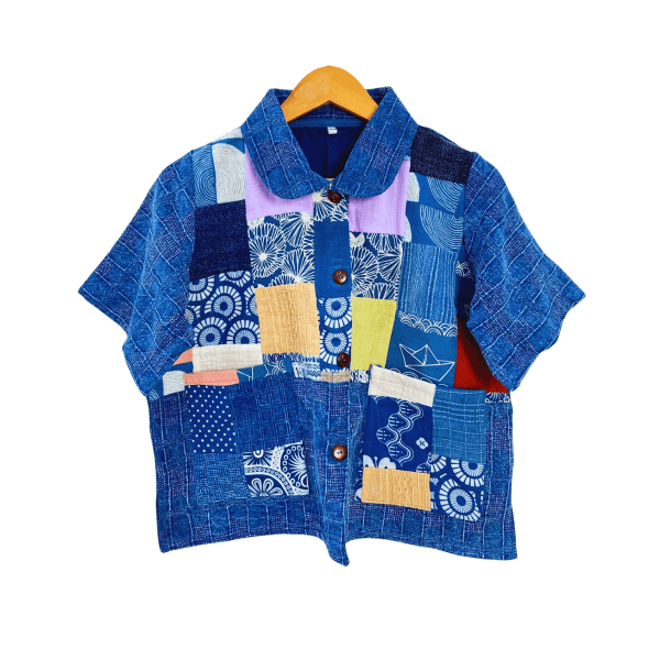 เสื้อสโตนวอชย้อมคราม (ผู้หญิง)