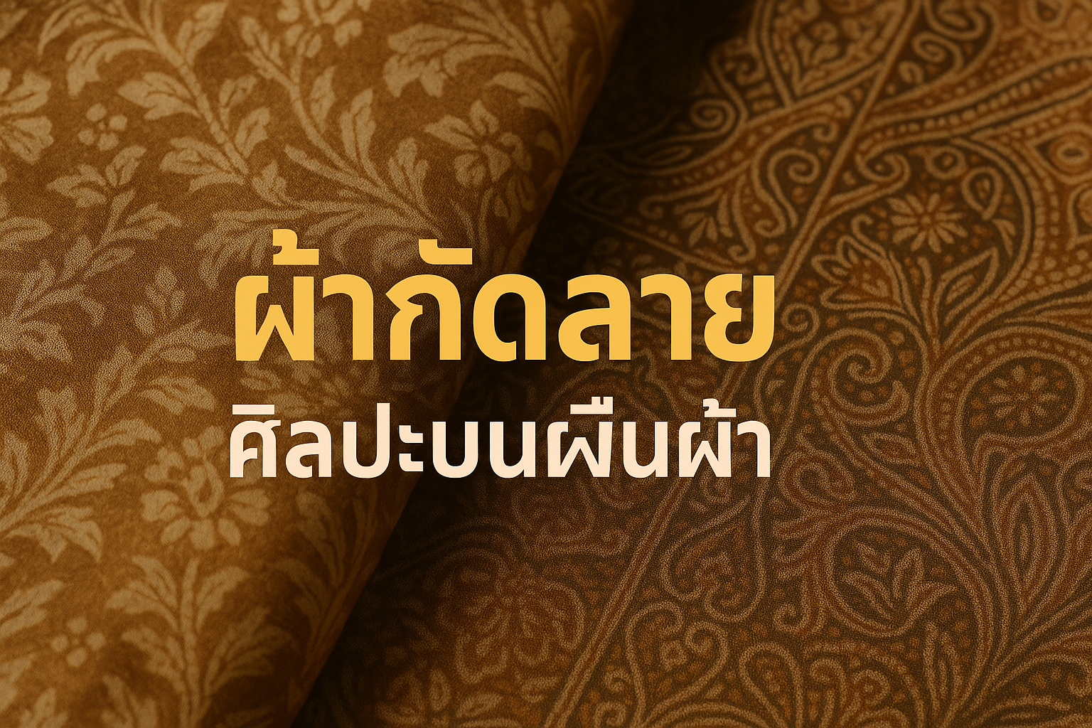 ผ้ากัดลาย: ศิลปะแห่งงานหัตถกรรมไทยที่ซ่อนคุณค่าในทุกเส้นด้าย