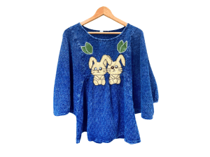 เสื้อผ้าลายปะกระต่ายคู่