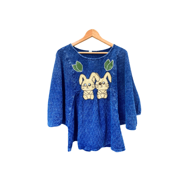 เสื้อผ้าลายปะกระต่ายคู่